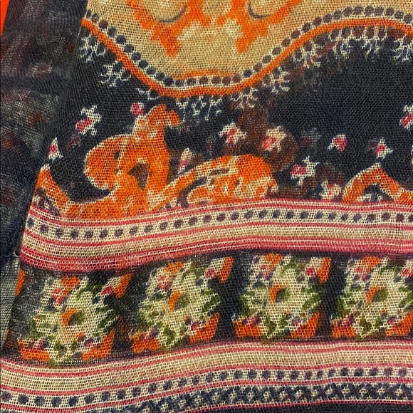 Colorful Patterned Infinity Scarf - Picture 2 of 5